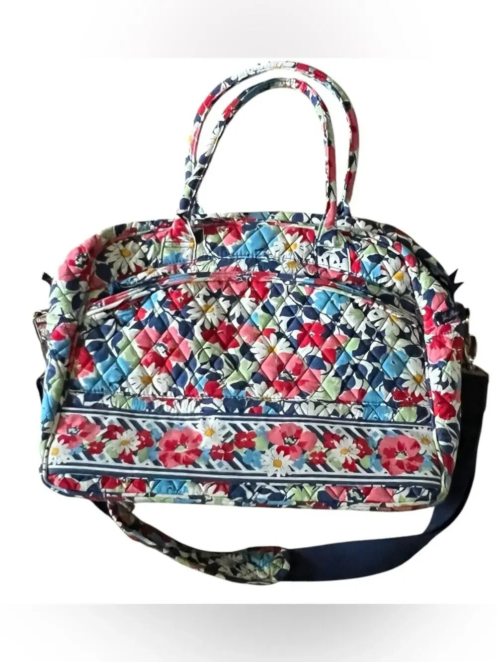 Vera Bradley Summer cottage Quilted Floral Laptop Tote bag